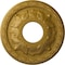 Ekena Millwork Leaf Ceiling Medallion (Fits Canopies up to 4 3/4"), 11 3/8"OD x 3 5/8"ID x 1 1/8"P, Pharaohs Gold CM11LFPGS - alternate 1